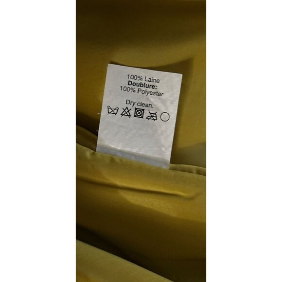 J.Crew No. 2 Pencil Skirt Womens Size 4 Mustard Yellow Wool Blend Mid-Length - Picture 8 of 8